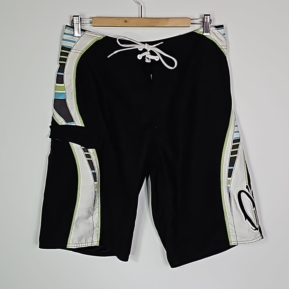 O'NEIL 30" waist black and white swim shorts